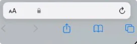 PayID Pokies Online lobby with the Share button open in Safari